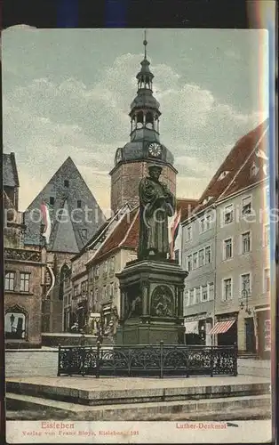 Eisleben Luther Denkmal Kat. Eisleben