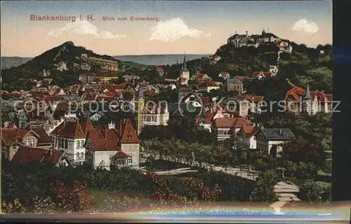 Blankenburg Harz Blick vom Eichenberg Kat. Blankenburg