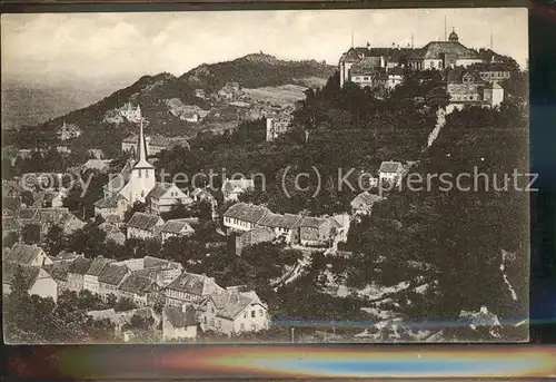 Blankenburg Harz Blick zum Schloss u.Teufelsmauer Kat. Blankenburg