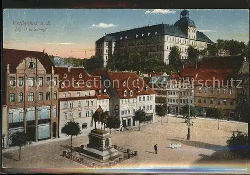 Weissenfels Saale Markt Schloss Denkmal Kat. Weissenfels