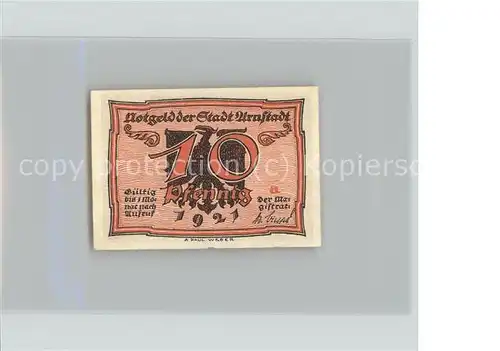 Arnstadt Ilm 10 Pfennig Gutschein / Arnstadt /Ilm-Kreis LKR