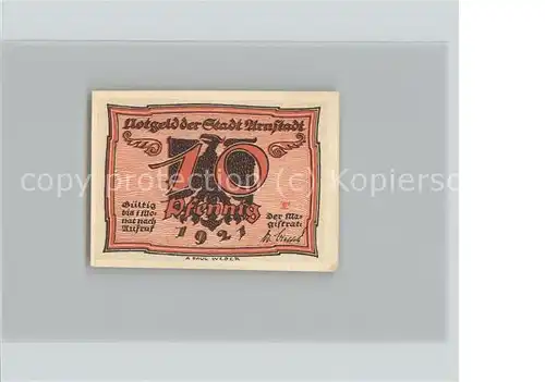 Arnstadt Ilm 10 Pfennig Gutschein / Arnstadt /Ilm-Kreis LKR