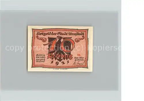 Arnstadt Ilm 10 Pfennig Gutschein / Arnstadt /Ilm-Kreis LKR