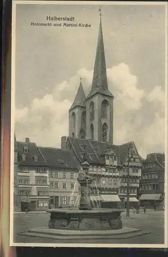 Halberstadt Holzmarkt Martini Kirche Kat. Halberstadt