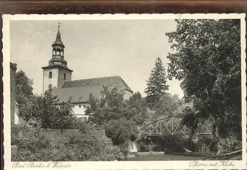 Bad Berka Pfarrei Kirche Kat. Bad Berka