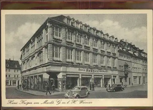 Weimar Thueringen Hans Kroeger Markt GmbH Modekaufhaus / Weimar /Weimar Stadtkreis