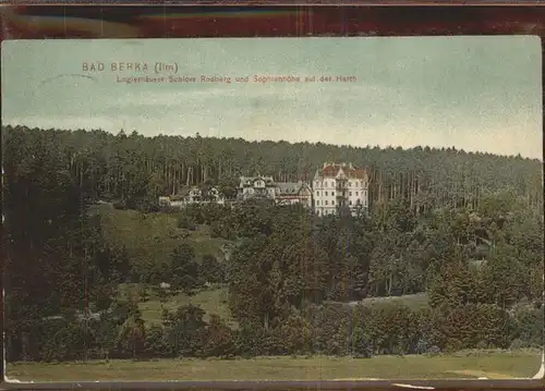 Bad Berka Logierhaeuser Schloss Rodberg Sophienhoehe Kat. Bad Berka