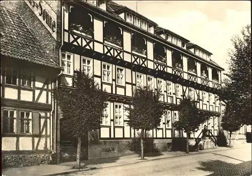 Neustadt Harz FDGB Erholungsheim Haus zur Sonne Fachwerk Kat. Neustadt Harz