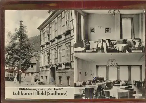 Ilfeld Ilfeld Suedharz FDGB Erholungsheim Zur Linde Kat. Ilfeld Suedharz