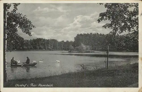 Ohrdruf Rosenteich Boot Kat. Ohrdruf