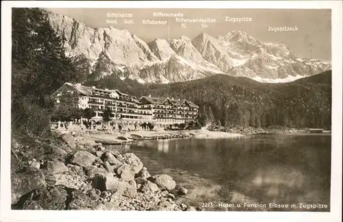 Garmisch Partenkirchen Hotel Pension Eibsee Zugspitze Wettersteingebirge Kat. Garmisch Partenkirchen