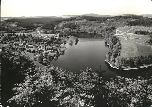 Saaldorf Bad Lobenstein Stausee Bleiloch Saaletalsperre Blick vom Marienstein Kat. Bad Lobenstein