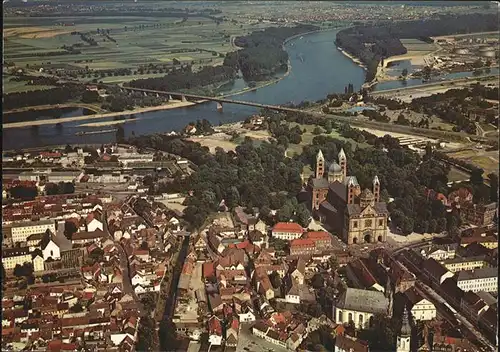 Speyer Rhein Fliegeraufnahme Kat. Speyer