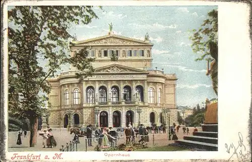 Opergebaeude Frankfurt am Main Opernhaus Kat. Gebaeude