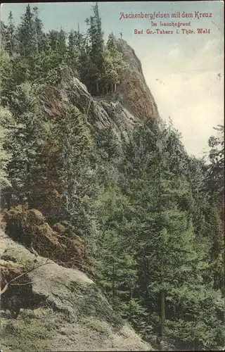 Lauchagrund Aschenbergfelsen Kreuz Kat. Tabarz Thueringer Wald