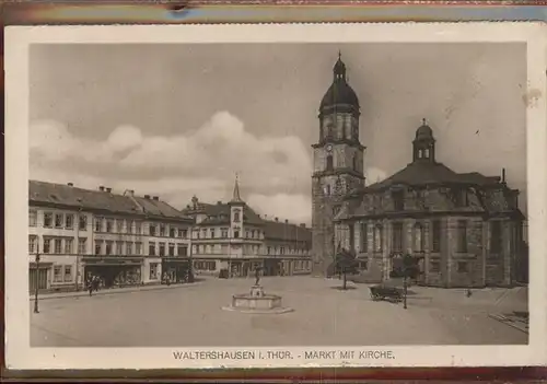 Waltershausen Gotha Markt Kirche Kat. Waltershausen