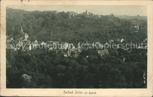 Bad Sulza Panorama mit Schloss Kat. Bad Sulza