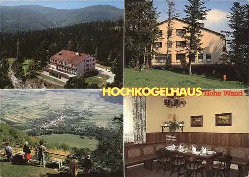 Hohe Wand Hochkogelhaus  Kat. Hohe Wand