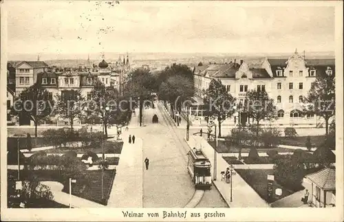 Weimar Thueringen Bahnhof Strassenbahn / Weimar /Weimar Stadtkreis