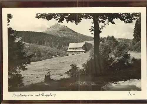 Oberschoenau Thueringen Waldhotel Kanzlersgrund und Ruppberg Kat. Oberschoenau Thueringen