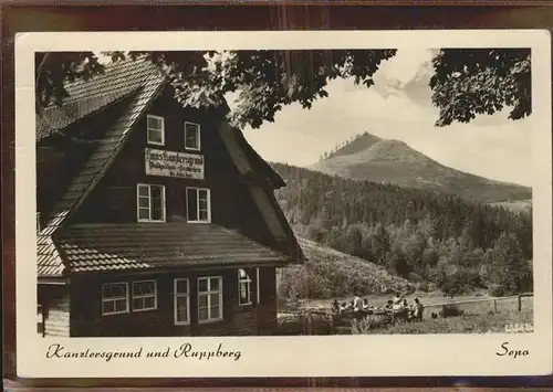 Oberschoenau Thueringen Waldhotel Kanzlersgrund und Ruppberg Kat. Oberschoenau Thueringen