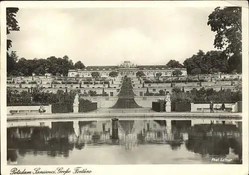 Potsdam Park Sanssouci Schloss Grosse Fontaene / Potsdam /Potsdam Stadtkreis