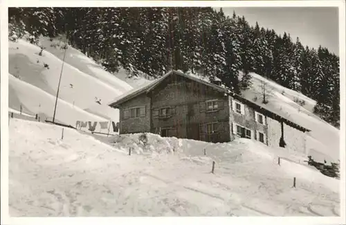 Balderschwang Bodensee Skihuette Hochschelpen Wintersportplatz Kat. Balderschwang