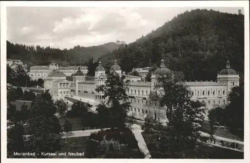 Marienbad Tschechien Kursaal und Neubad Park Boehmen Kat. Marianske Lazne