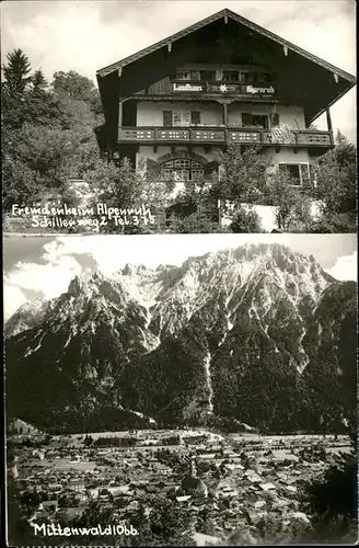 Mittenwald Bayern Fremdenheim Alpenruh / Mittenwald /Garmisch-Partenkirchen LKR