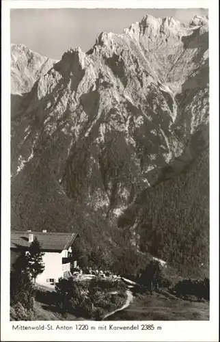 Mittenwald Bayern Mittenwald St. Anton Karwendel * / Mittenwald /Garmisch-Partenkirchen LKR