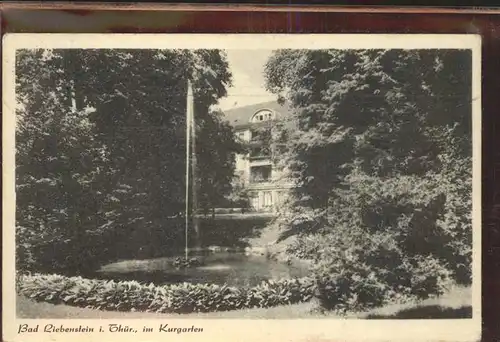 Bad Liebenstein Im Kurgarten Fontaene Kat. Bad Liebenstein