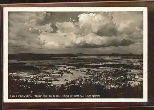 Bad Liebenstein Panorama mit Werratal und Rhoen Kat. Bad Liebenstein