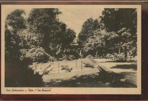 Bad Liebenstein Im Kurpark Kat. Bad Liebenstein