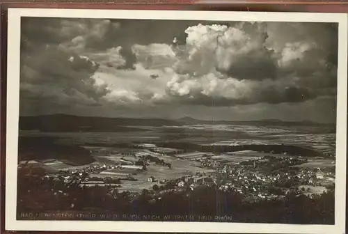 Bad Liebenstein Panorama mit Werratal und Rhoen Kat. Bad Liebenstein