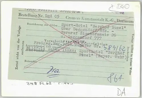 Deggendorf Donau Deggendorf Rusel Fliegeraufnahme o 1962 / Deggendorf /Deggendorf LKR