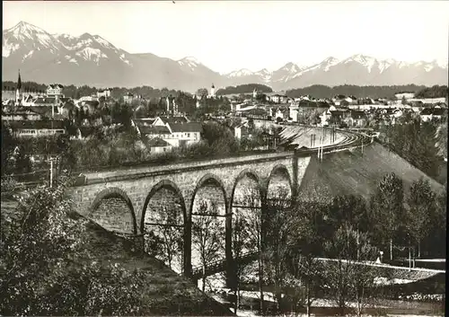 Traunstein Eisenbahbruecke Kat. Traunstein