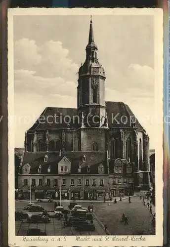 Naumburg Saale Markt St. Wenzel Kirche Kat. Naumburg