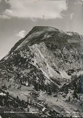 Berchtesgaden Scneibstein mit Schneibsteinhaus Kat. Berchtesgaden