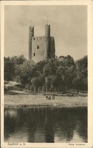 Saalfeld Saale Ruine Hoher Schwarm Kat. Saalfeld