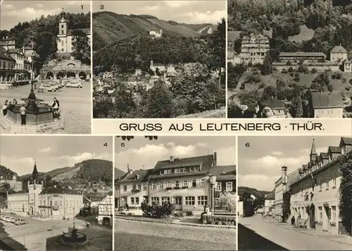 Leutenberg Thueringen Marktplatz u.Rathaus Kat. Leutenberg