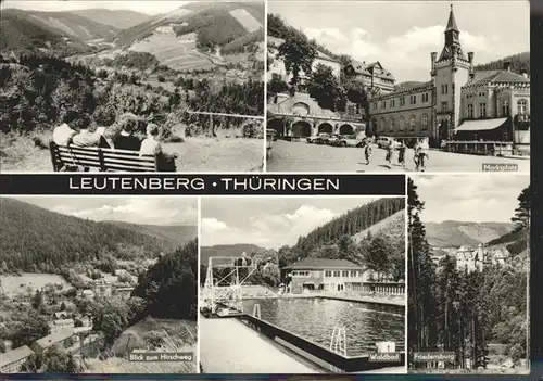 Leutenberg Thueringen Marktplatz u.Waldbad Kat. Leutenberg