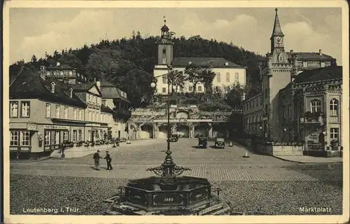 Leutenberg Thueringen Marktplatz Kat. Leutenberg