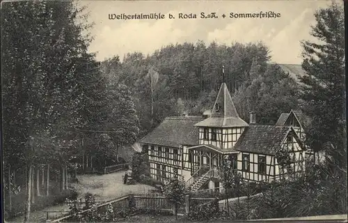 Roda Stadtroda Weihertalmuehle im Zeitzgrund Kat. Stadtroda