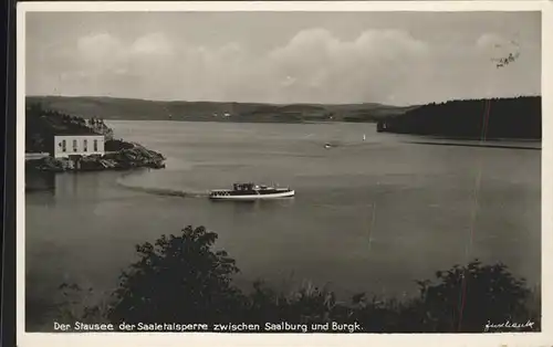 dd37515 Saaletalsperre Stausee Saalburg Burgk Kategorie. Burgk Alte Ansichtskarten