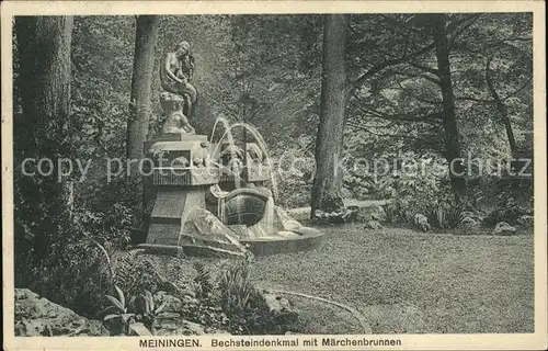 Meiningen Thueringen Bechsteindenkmal Maerchenbrunnen Kat. Meiningen