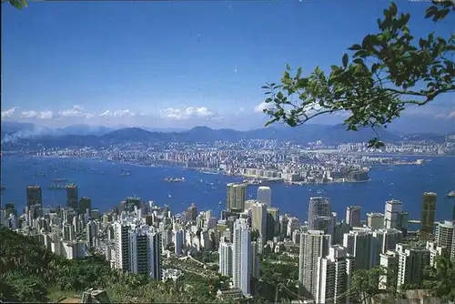 Hong Kong and Kowloon from the Peak Kat. Hong Kong