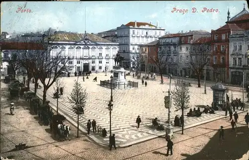 Porto Portugal Praca Don Pedro Monumento / Porto /