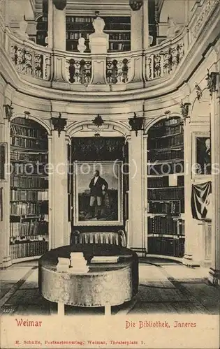 Bibliothek Library Weimar Kat. Gebaeude