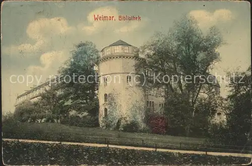 Bibliothek Library Weimar Kat. Gebaeude