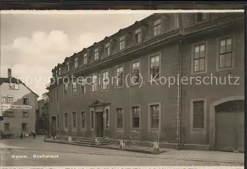 Goethe Johann Wolfgang von Weimar Goethehaus Kat. Dichter